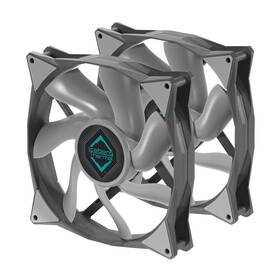 Iceberg Thermal 850017189560 Icegale Xtra 140mm Pwm Ball Bearing Case Fan 2-pack Gray
