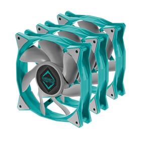 Icegale 850017189522 3-pack 120mm Pwm Case Fans Xtra Teal