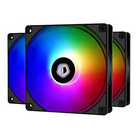 Xf-12025-argb-trio Id-cooling 931393302317 120mm Case Fan Argb 3 Pack Rgb Fans 5v 3-pin Co