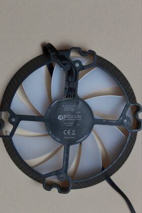Id2025m12s Id-cooling Brushless Case Fan Black White 1800rpm 12v Dk-19225