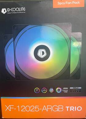 Xf-12025-aargb Id-cooling Xf12025aargb Trio 120mm 3w Pc Fan - 3 Pack -rgb Ligts- 18-26.4 Db
