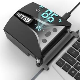 Gt202ub Iets Vacuum Laptop Fan Cooler With Temperature Display Intelligent Temper