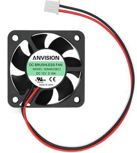 An-ydm4010b12-1 Inc 40mm X 10mm Dc 12v Brushless Cooling Fan Dual Ball Bearing 2 Pin