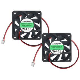 Av-ydh6015b12-2 Inc 2-pack 60mm X 15mm Dc 12v Brushless Cooling Fan Dual Ball Bearing