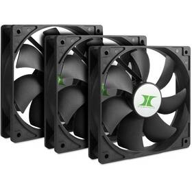 88887289  Inter-tech Pack Of 3 Black Cooling Fan Cooler And Radiator Pc Case 12cm 8887289