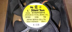 Scndm12b4s902 Japan Servo Co. Scndm12b4s Dc12v 0.5a 7w 120x120x38mm 3-wire Square Fan