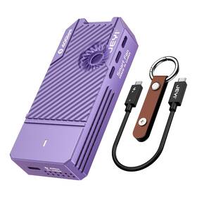 2464fan Jeyi 40gbps Usb4 M.2 Enlcosure With Fan Pwm Nvme To Usb C Adapter 3800mb/s -