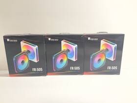 Fr-505 Jonsbo Infinity Mirror Rgb Fans Lot Of 3 Color White 120 Mm X
