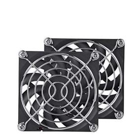 Keyfanclub 2-pack 80mm Slim Fan X 10mm 12v Silent For Pc