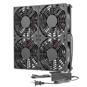 Kf-lcc4x12ml Keyfanclub 120mm Pc Fans 4-pack With Power Adapter And Speed Controller For Cooling