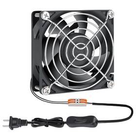 Kk8025bec Keyfanclub Muffin Fan 110v 120v 220v 3 Inch With Ac Plug Electronic Cooling 80mm X