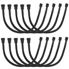 Aml020 Lanminglel 10-pack 12-inch Pwm 4-pin Fan Extension Cables For Pc Atx Cases