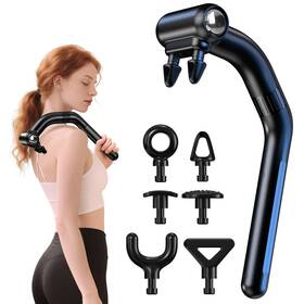 Ph-m502 Lc-hzlj Dual-head Massage Gun With Extension Handle 3-in-1 Detachable Hand... Fast Ship