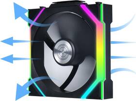 12rsllcd1w1b Lian Li - Uni Fan Sl-lcd Wireless 120 Reverse Blade
