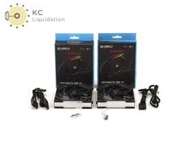 12rtl1b Lian Li 2x Uni Fan Tl 120 Rgb Reverse Blade Black - No Cables