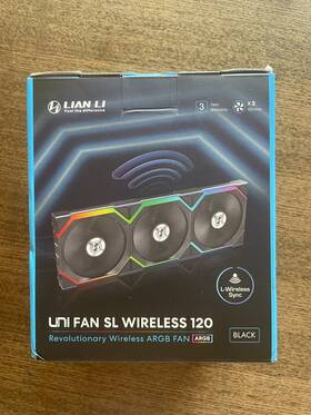 12sl1w3b Lian Li Uni Fan Sl Wireless 120 Triple Pack Black With Controller New