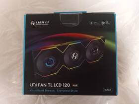 Lian Li 195031161735 Uni Fan Tl Lcd 120mm Argb Case Fans 3 Pack Black