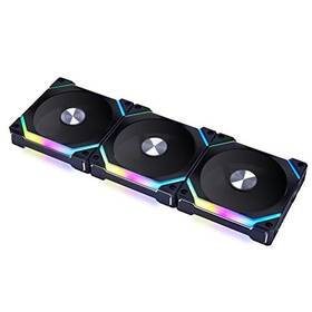 Uf-sl120v2-3 Lian Li 718466012555 Uni Fan Sl120 V2 Rgb Black Triple Pack With Controller -