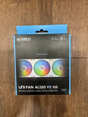 Al120 Lian Li 718466012586 Uni Fan V2 120mm White Single Pack Without Controller Only Compatible