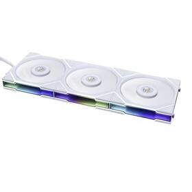 Lian Li 840353045385 Uni Fan Tl 120 -daisy -chain Style- Lcp Blades- Triple Pack- White - With