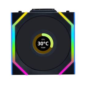 Lian Li 840353047518 Uni Fan Sl-lcd Wireless 120 - Performance Argb With 1.6 Lcd Display Withou