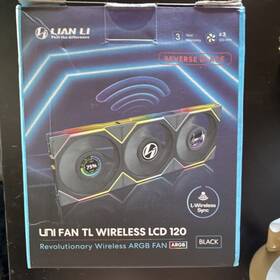 B0dmvz02ph Lian Li Uni Fan Tl Wireless Lcd 120mm Argb Case Triple Pack Black