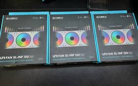 Lian Li G48.12slinw.00 Lian-li Uni Fan Sl-infinity 120mm Argb With Controller 3-pack - White