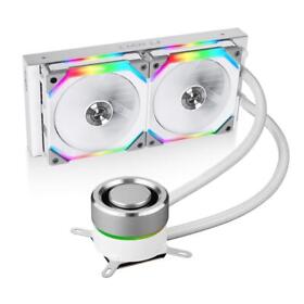 Ga-240sla-lga Lian-li Galahad 240mm Uni Fan Sl Edition All-in-one Argb Cpu Liquid Cooler White