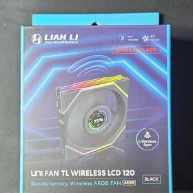 Lsg01240b0568 Lian Li Uni Fan Tl Wireless Lcd 120mm Case - Argb Lighting Black