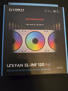 Sl-inf-120 Lian Li Rslin1201b Uni Fan Rgb Reverse Blade White Single Pack 120mm