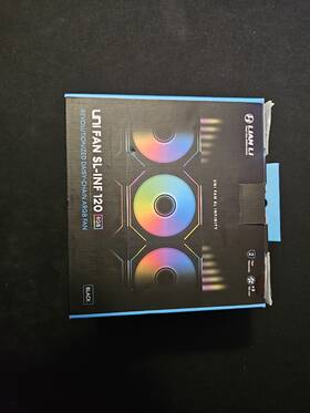 Sl-inf120 Lian Li Sl-inf 120 Uni Fan 3-pack With Controller Complete Tested - Fast Ship