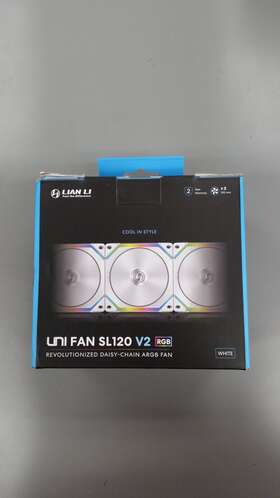 Sl120v2-3w Lian Li 120mm Rgb Case Fan White 3pk 3 Pack
