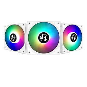 St120-3w Lian Li White 3 Pack Argb 120mm Led Pwm With Fan Controller New