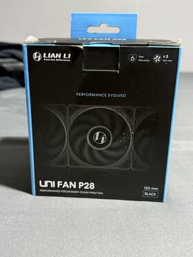 Uf-p28120-3b Lian Li Uni Fan P28 Triple Pack Black 120 Mm