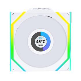 Uf-sl120-lcd-wls-1w Lian Li Uni Sl 120mm Wireless Argb Pwm Fan - White 12cm Desktop Radiator C