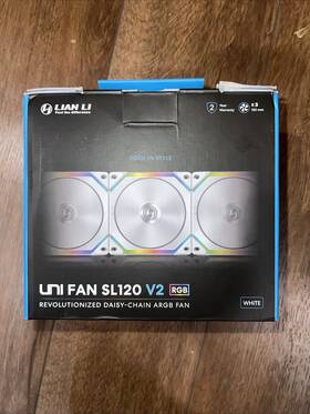 Uf-sl120v2-3w Lian Li Uni Fan Sl V2 120mm Case Triple Pack - White