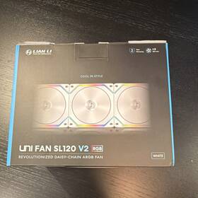 Uf-sl120v2-5w Lian Li Uni Fan Sl120 V2 Rgb 120mm White Case 5-pack 2000 Rpm 4-pin