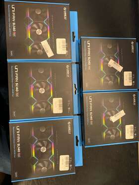 Uf-sl140v2-1b Lian Li 5 Pack Of 140mm Rgb Case Fan Black