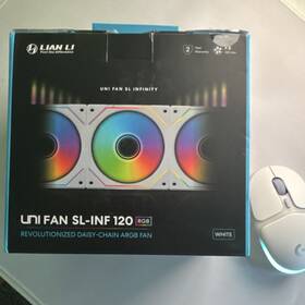 Uf-slin120-sw Lian Li Uni Fan Sl-inf 120mm Rgb White Case 3-pack Fluid Dynamic 81.3 Cfm