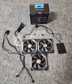 Uf-sl120-3b Lian Li Ufsl120v23b Uni Fan Sl120 Rgb Black Triple Pack With Controller -