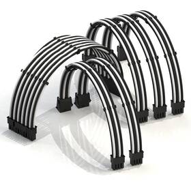 Pem-6pk-whbk50 Linkup - Ava 50cm Psu Cable Extension Sleeved Custom Mod Gpu Pc Braided With Com