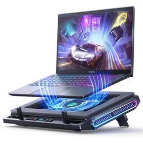 Llano 768771299152 V10 Gaming Laptop Cooling Pad Rgb Cooler Stand With Powerful 4