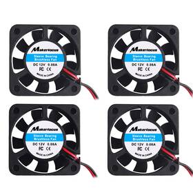 Abbswng-sjs22 Makerfocus 4pcs 3d Printer Fan 12v 40mm 12 Volt 0.08a Dc Mini Quiet Cooling