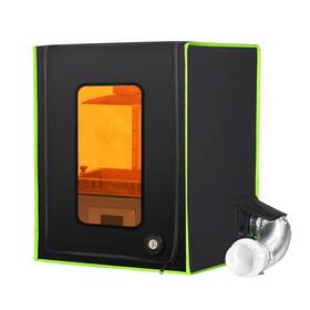 Makermate 724164998132 Enclosure For Resin 3d Printer With Ventilation Kit And Led Lighting Eliminat
