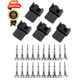 Maxmoral Pwnpscc-m-5 5pcs Pwm Plastic Shell Computer Case Cooling Fan Male Plug