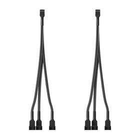 Cf002 Mbiydeg 3 Way Pwm Fan Splitter Cable 2 Pcs 4 Pin 11 Inches Black
