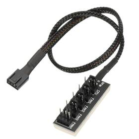 Mea231114ee000005 Meccanixity Motherboard Pwm Fan Splitter Cable 4 Pin 5 Way Cpu Cooling Extension Pc