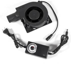 M16918 Melife 120mm X 32mm Dual Ball Blower Fan 12v With 110v - 240v Ac Plug Variable