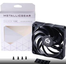 Mg-f120p Metallicgear Bbk Lot Of 2 Skiron Non-led Led Case Fan