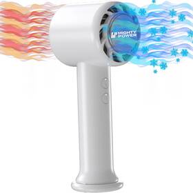F02284 Mighty Power Handheld Air Fan 3 Speeds Rechargeable Usb-c Instant Cooling